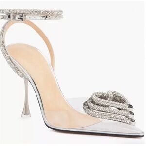 MACH & MACH Triple Heart crystal-embellished pumps